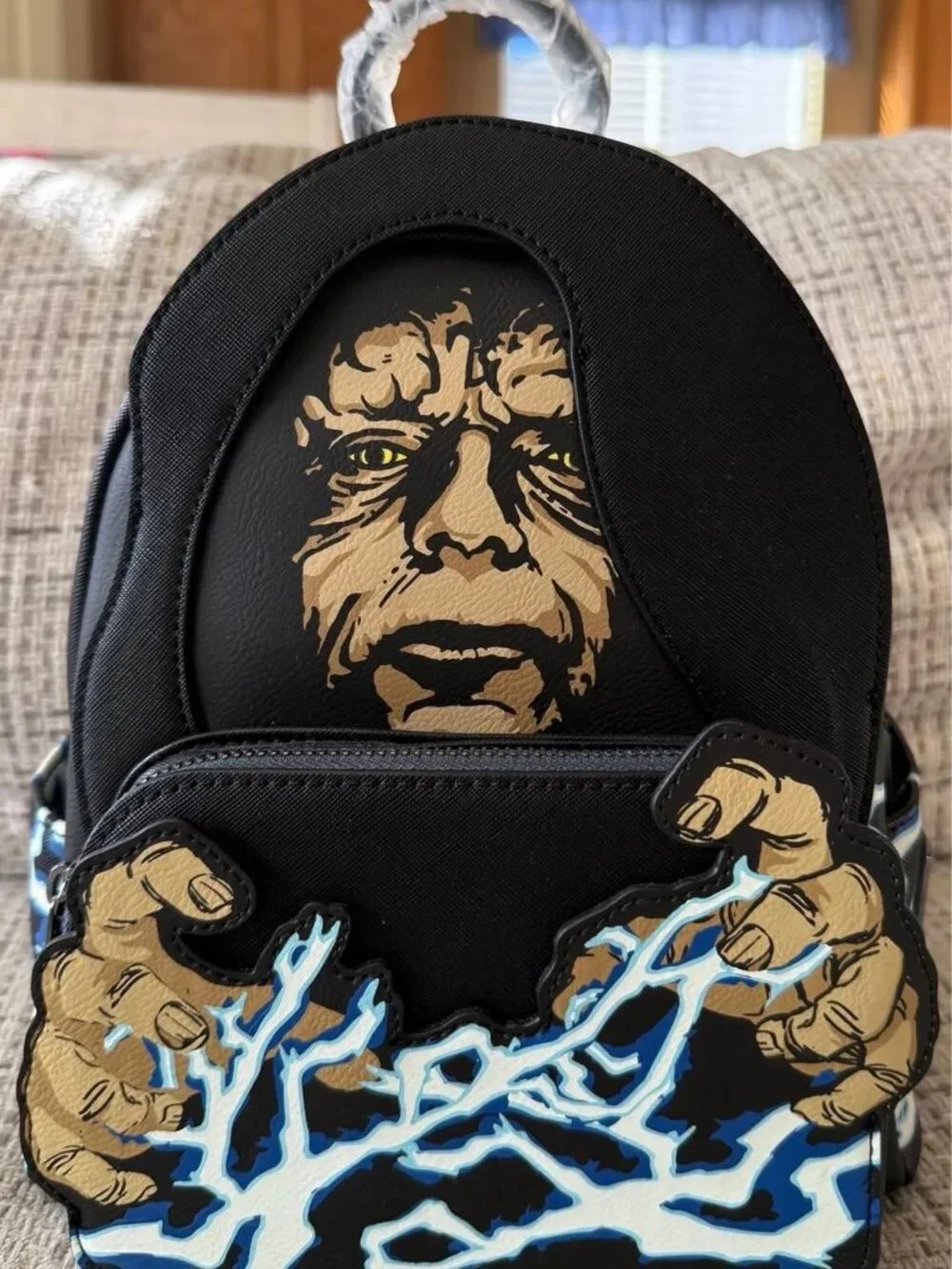 Hard Tag Loungefly Star Wars Emperor Palpatine Glow Mini Backpack NWT